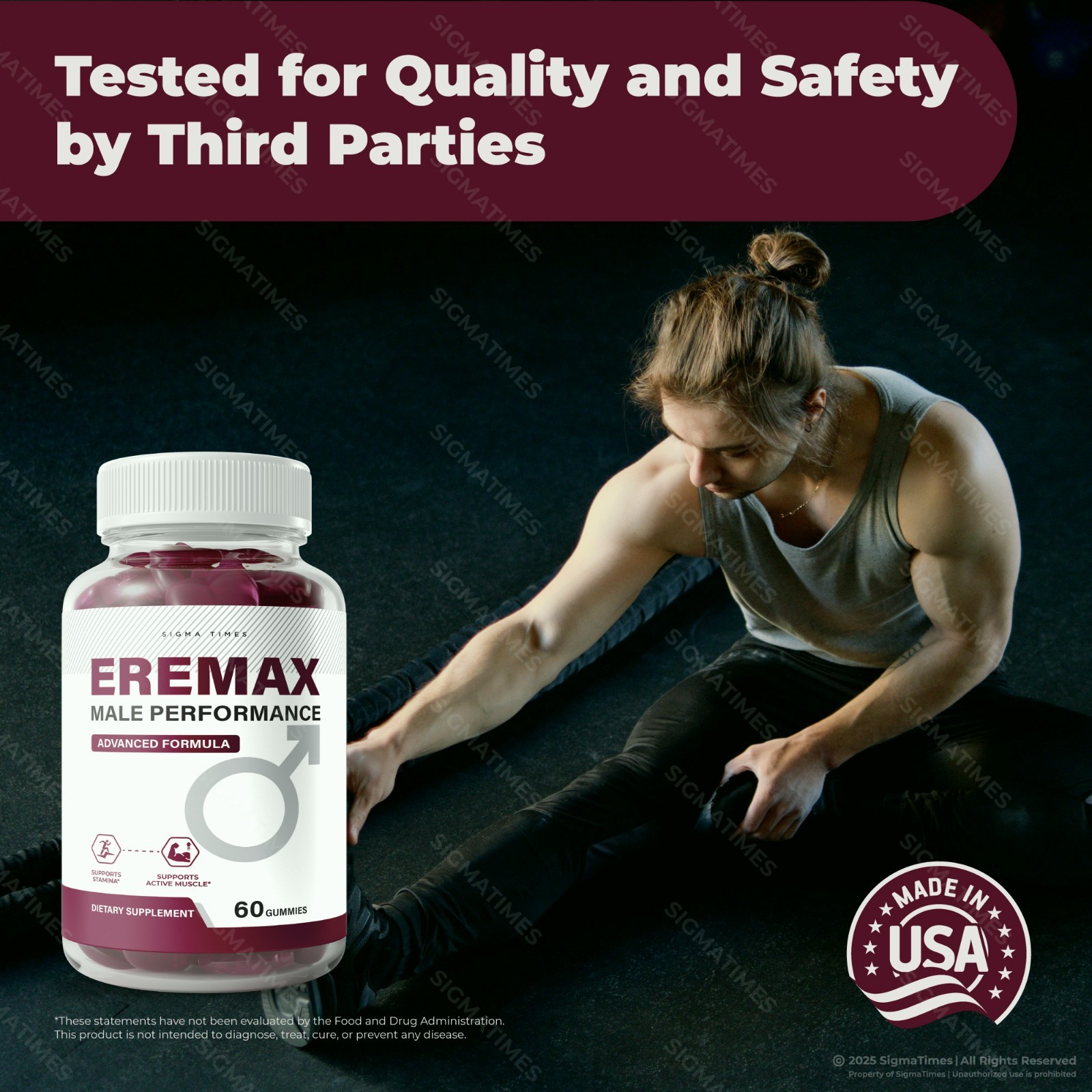 Eremax Gummies – Men’s Vitality & Performance Support Supplement 60ct
