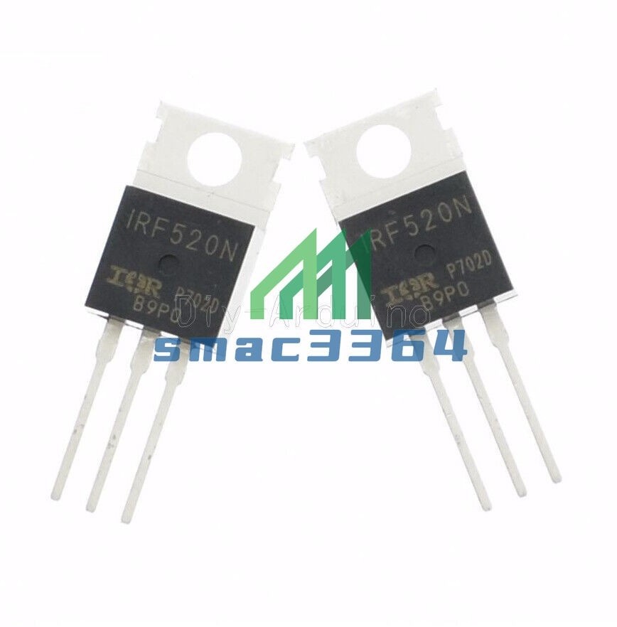 20PCS IRF520N IRF520 Power MOSFET N-Channel TO-220 NEW #as
