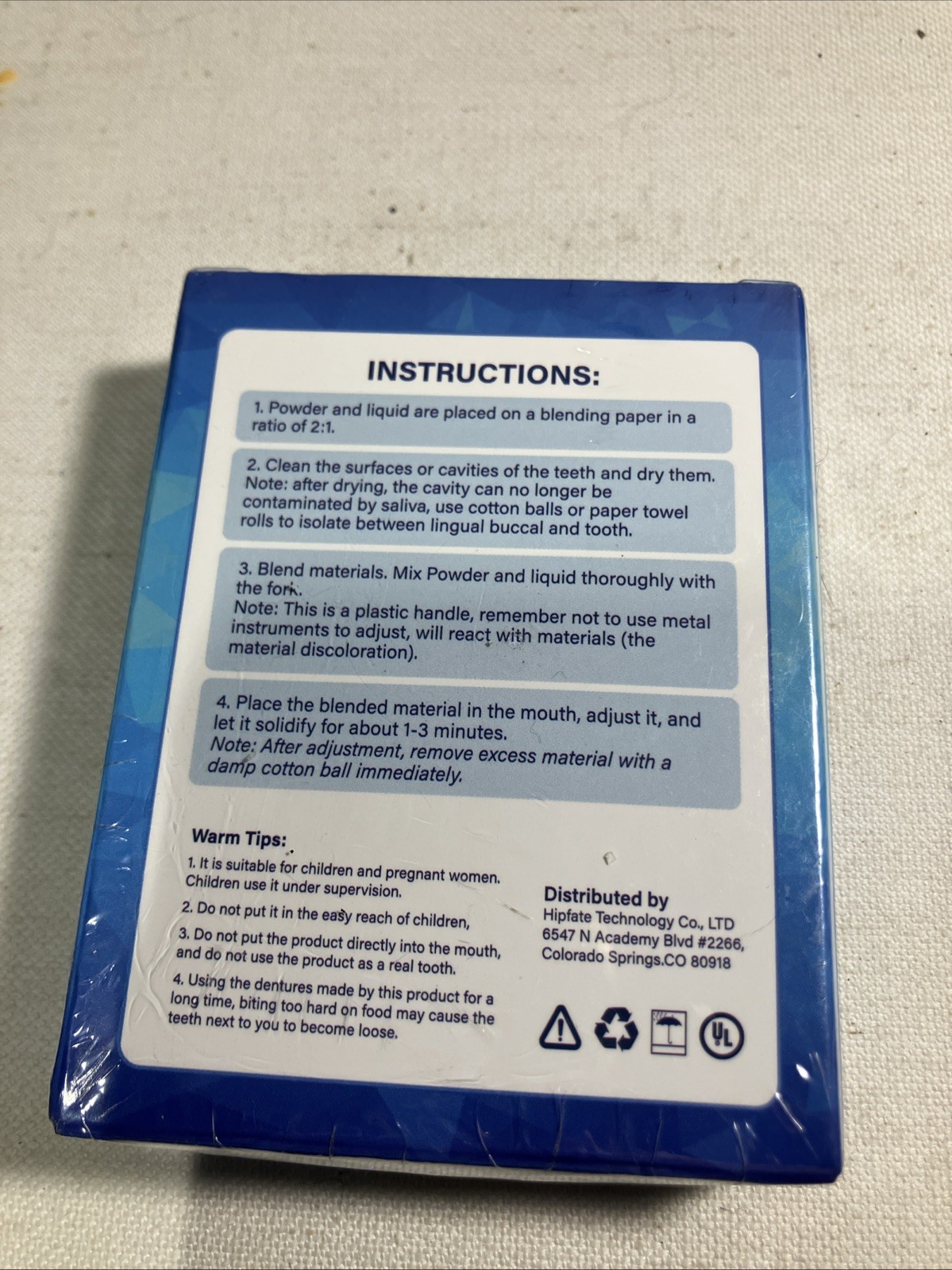 Instant moldable False Teeth Replacement Repair Kit NEW