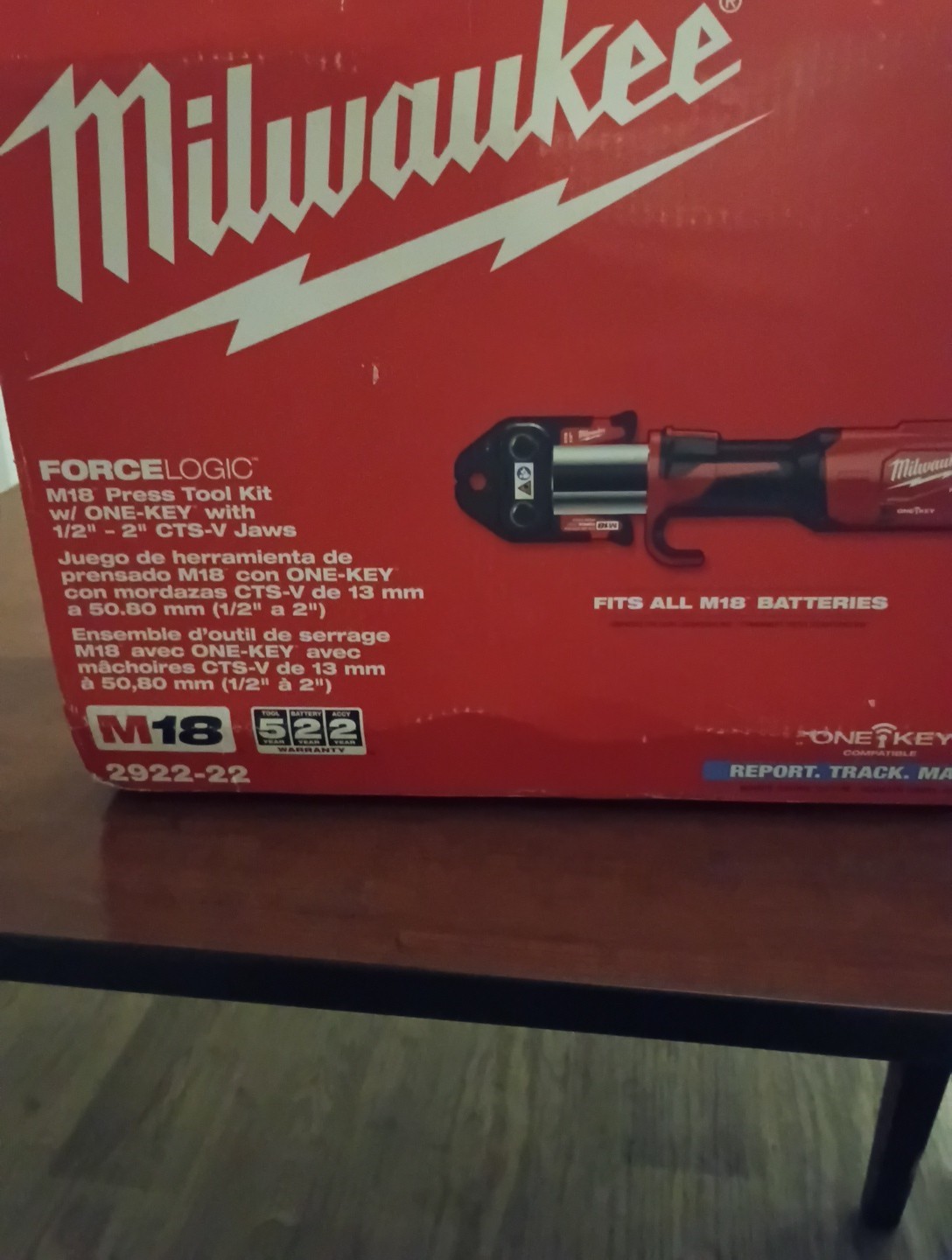 milwaukee 2922-22 m18 force logic press tool