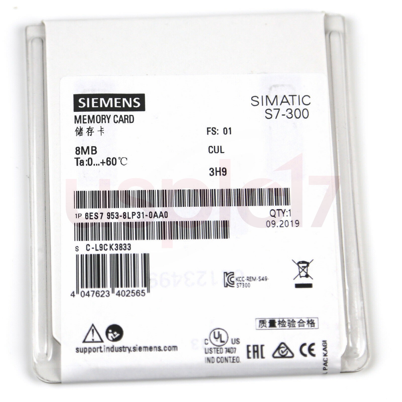 NEW SIEMENS 6ES7 953-8LP31-0AA0 SIMATIC MMC Micro Memory Card
