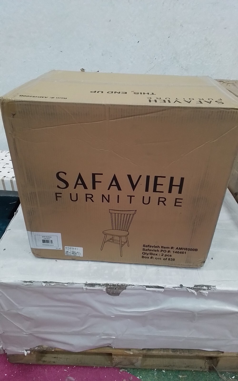 Safavieh PARKER SPINDEL SIDE CHAIR, Reduced Price 2172738470 AMH8500B