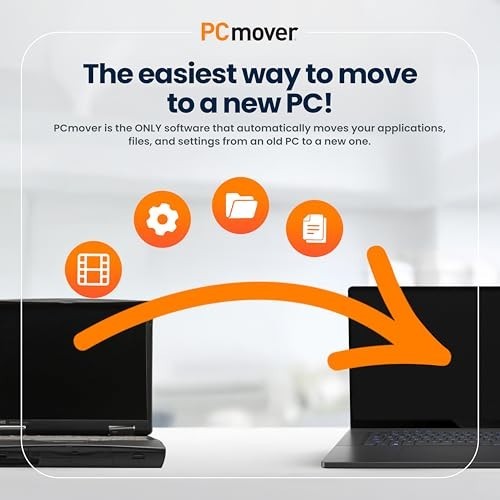 Data Transfer Software for PC Migration - Move Apps, Files & Settings - 1 Licens