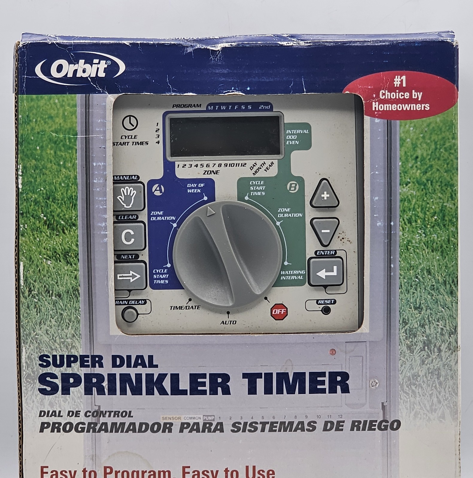 NOS Orbit Watermaster 12 Station Super Dial Sprinkler Timer Model 27972