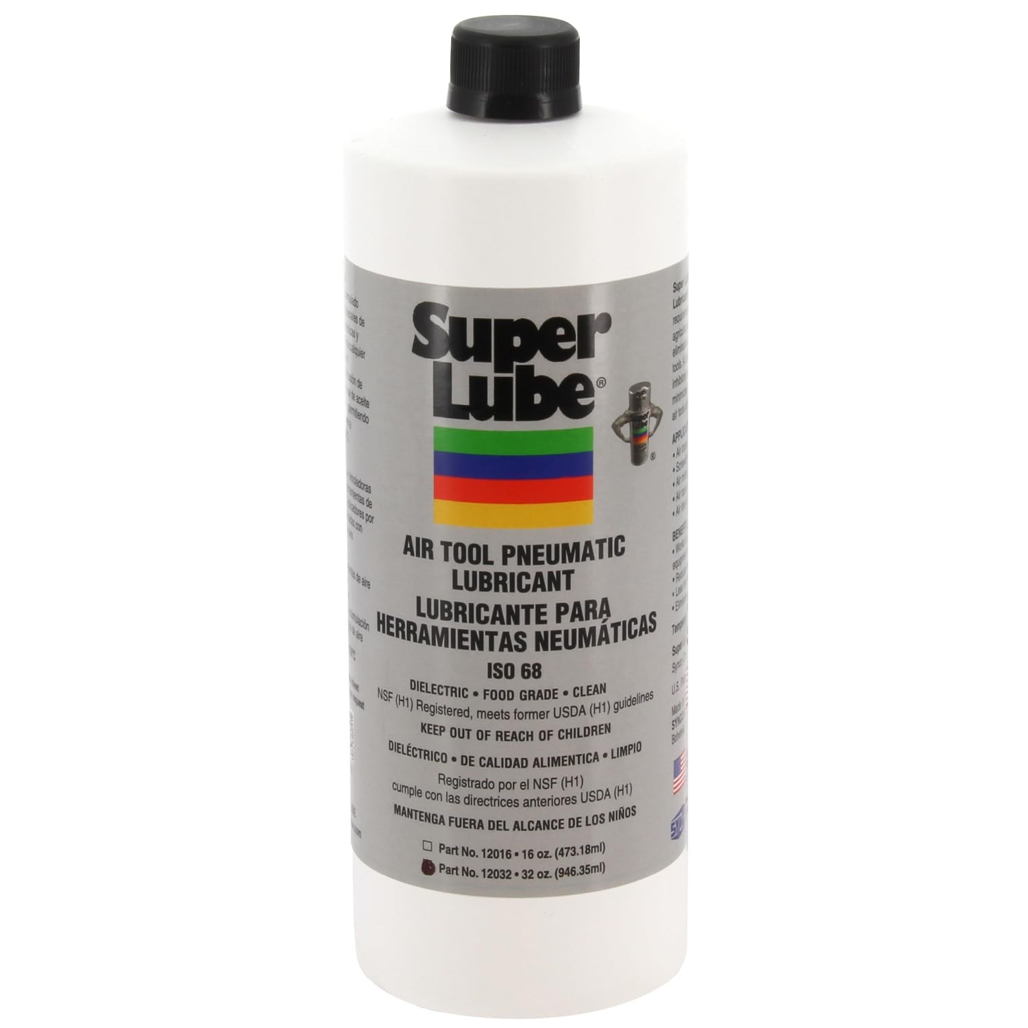 Super Lube 12032 Air Tool Lubricant, 1 quart Bottle,Translucent clear