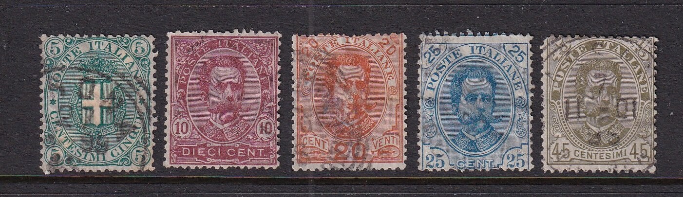 Italy Used Stamps Sc#67-71