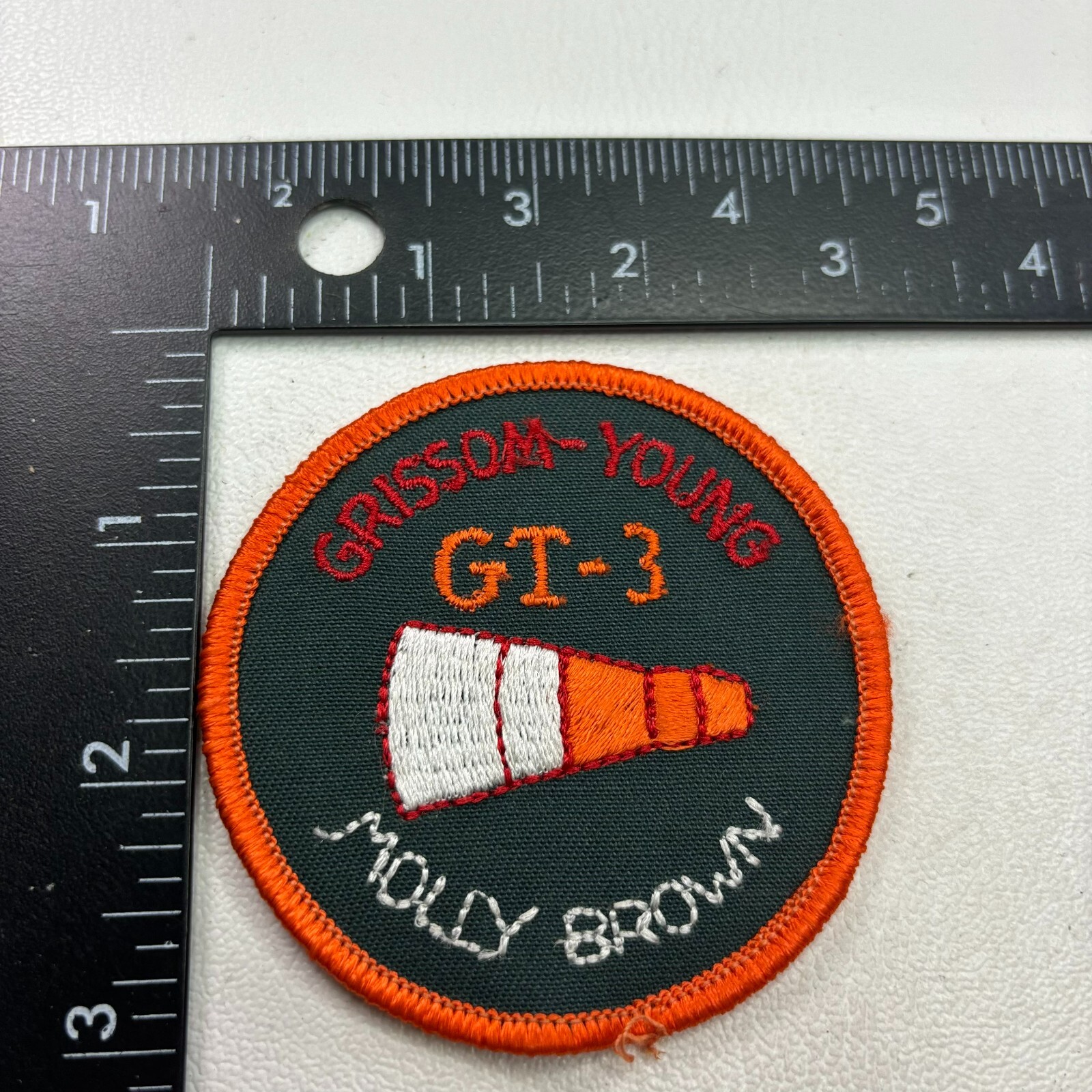 Vintage NASA Astronaut Space Mission GEMINI 3 MOLLY BROWN Patch Emblem 42YC