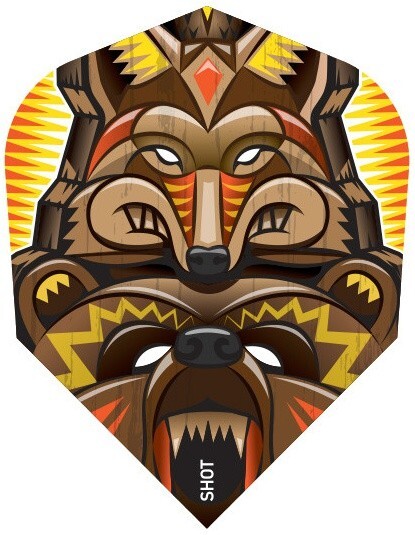 Translucent TOTEM ANIMALS Dart Flights: 3 per set