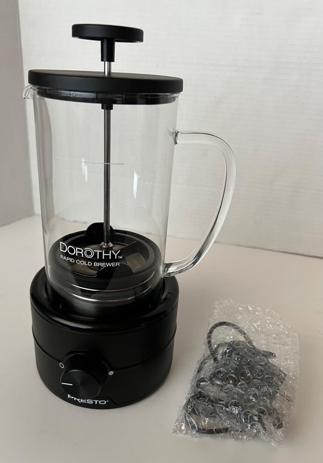 Cold Brewer Presto Dorothy Rapid Cold Brew Coffee Maker Glass Black