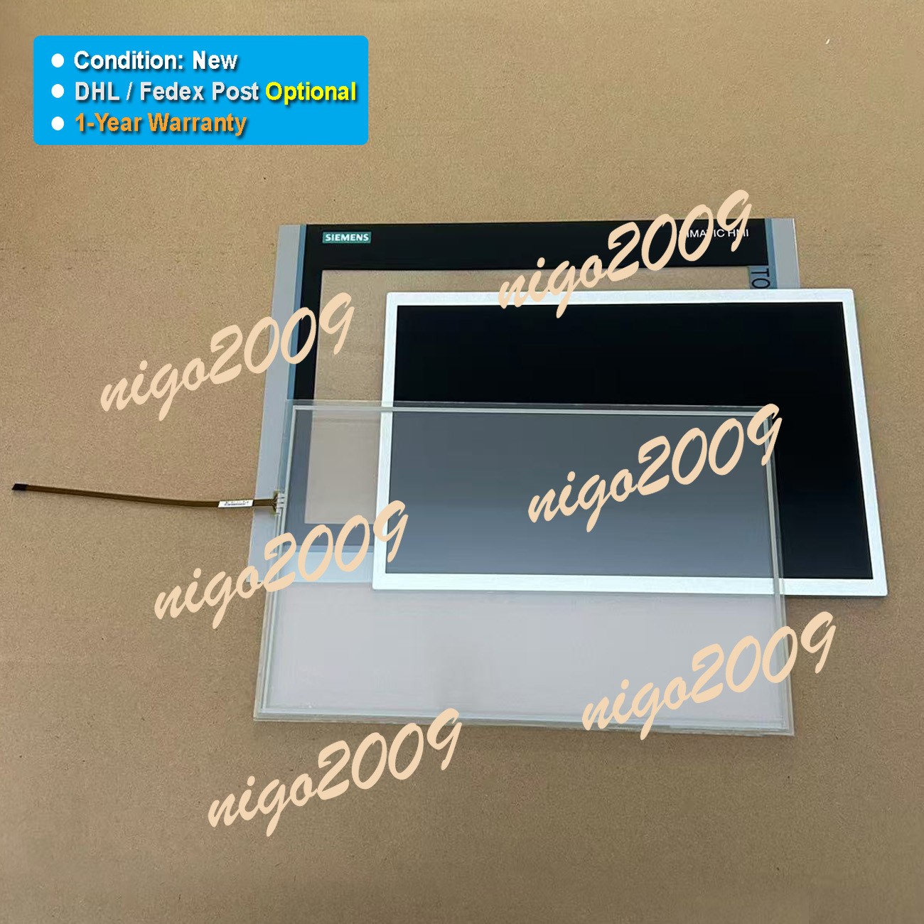 Touch Screen LCD Display FilmFoil Fit for SIMATIC HMI ITC1200 6AV6646-1AA22-0AX0