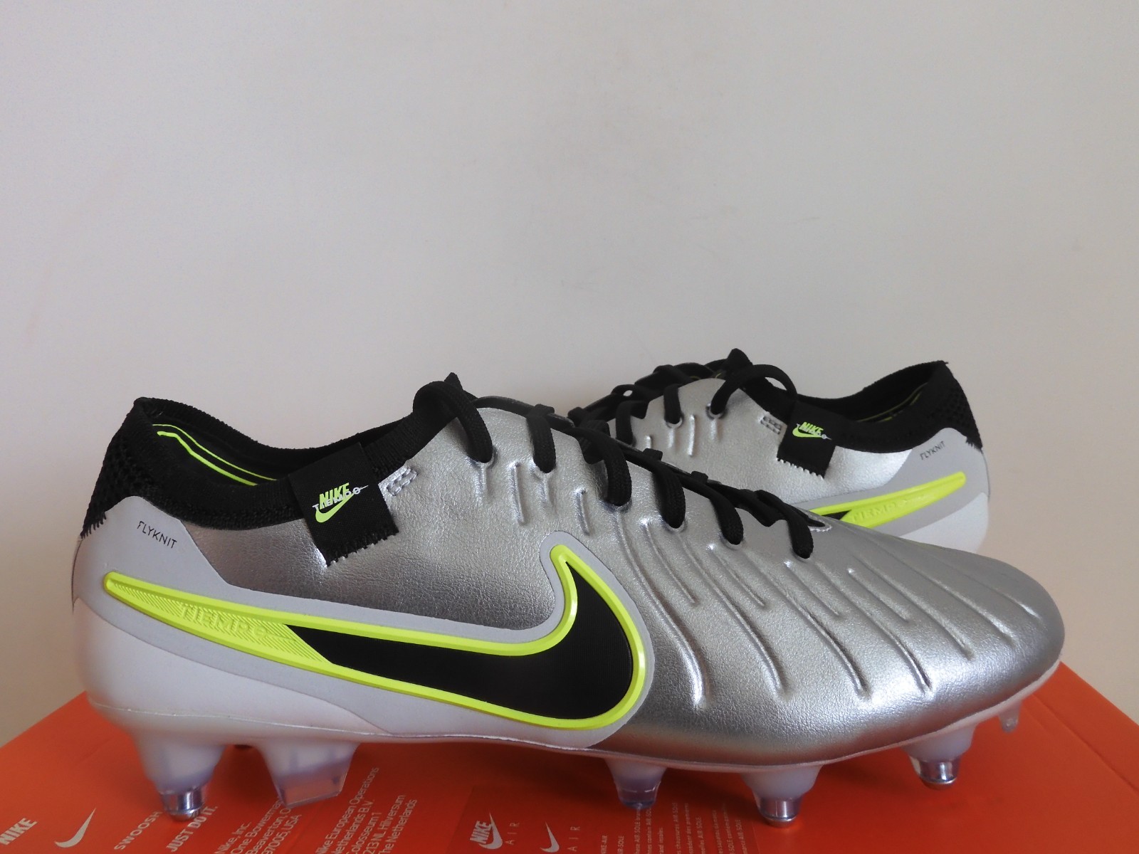 Nike Tiempo Legend 10 Elite Sg Pro Ac P Anti Clog Silver-Black Mens [HF4375-002]