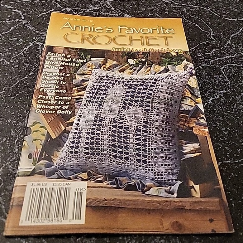 LB2 ANNIE'S FAVORITE CROCHET MAGAZINE, AUGUST 2001 #112