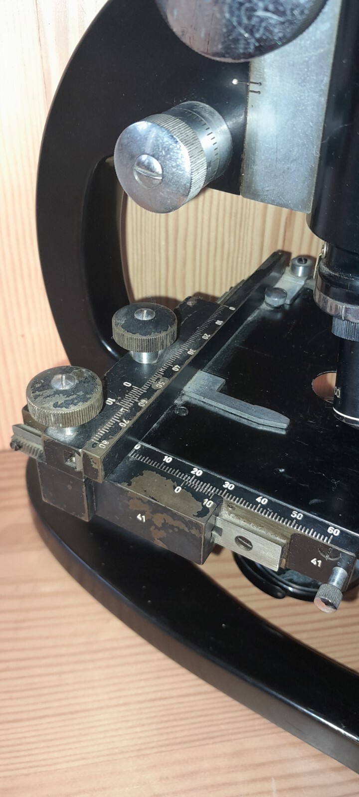 Vintage GRAF APSCO Microscope West Germany