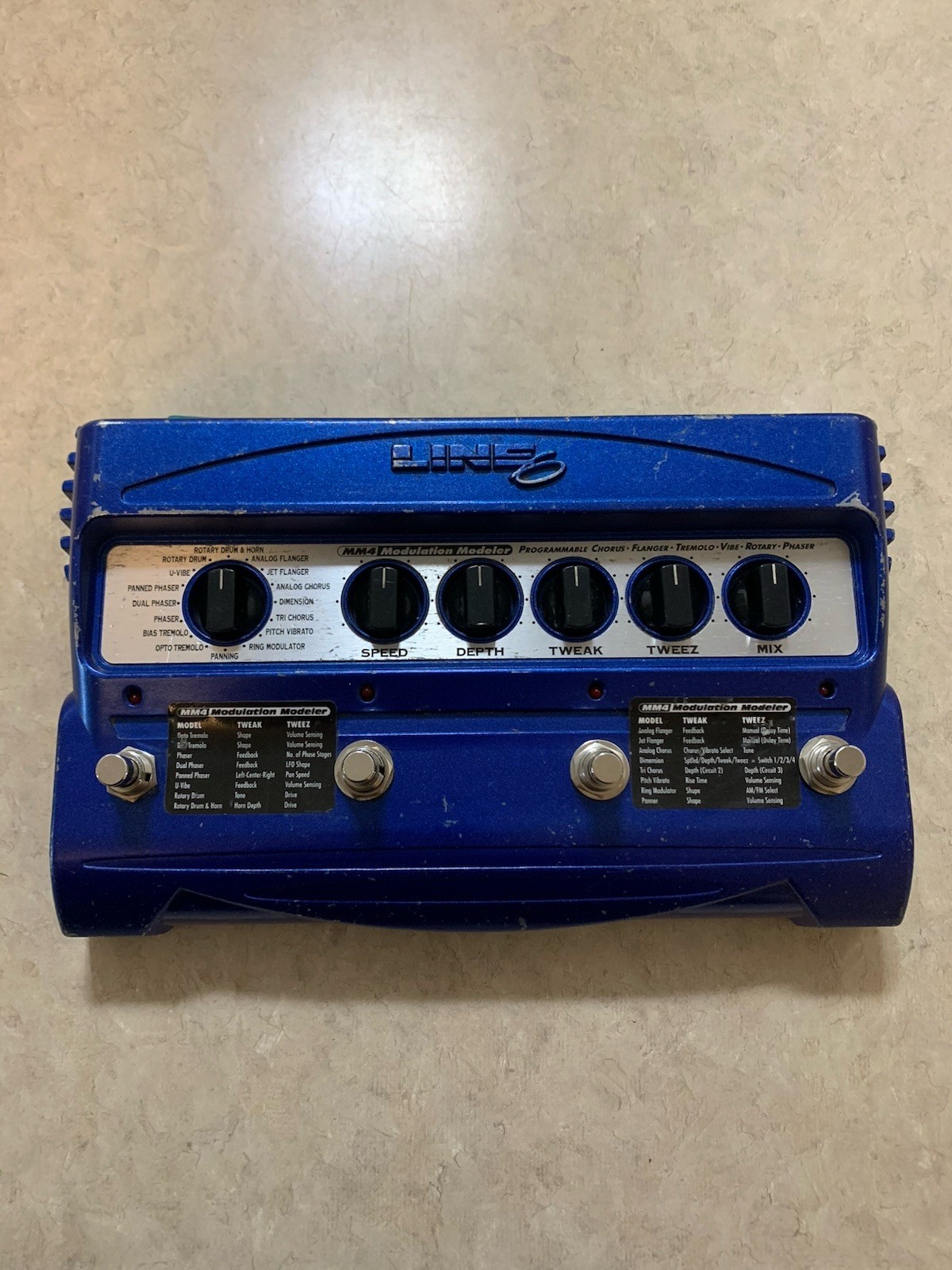 Line 6 MM4 Modulation Modeler Guitar Pedal