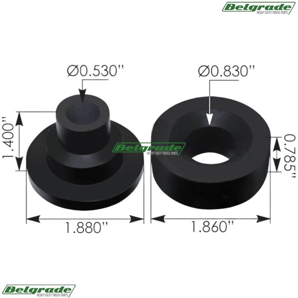 M46273 Radiator Mount Bushing OE Equivalent to Freightliner LORCB2265 CB220271