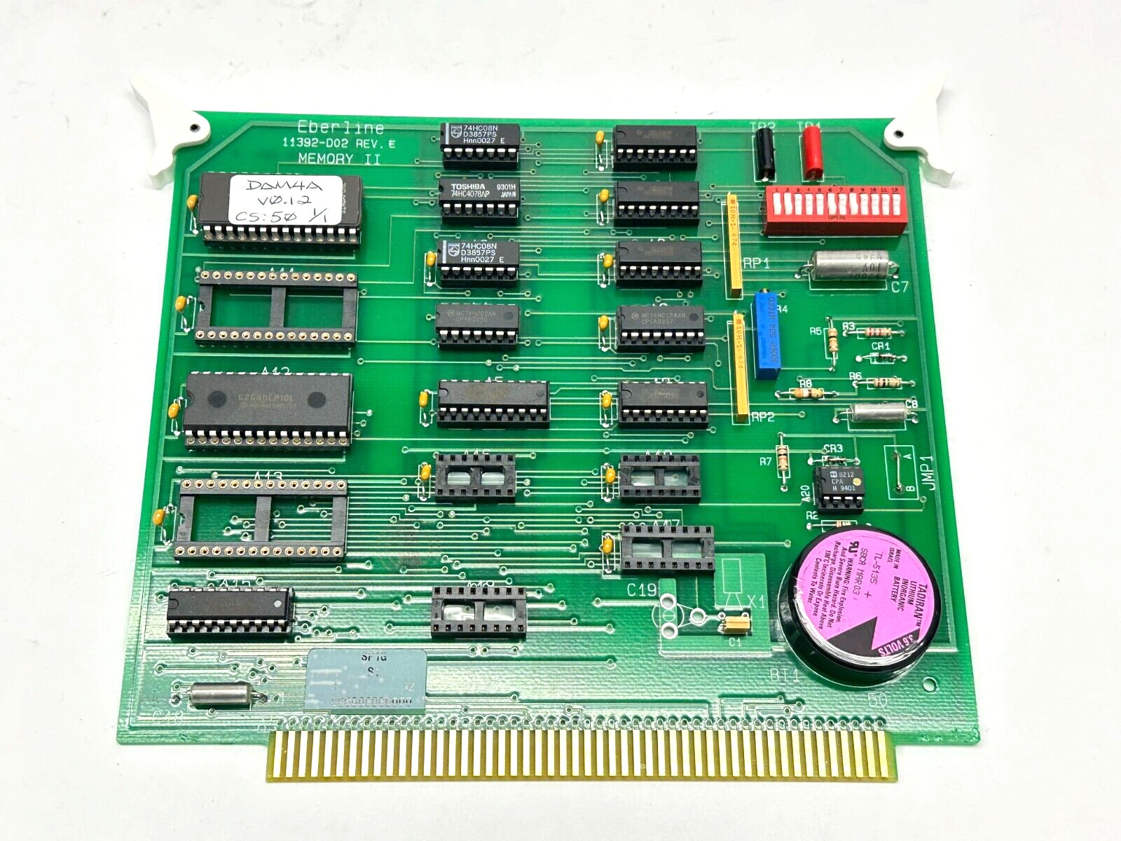 Eberline 11392-D02 Rev E Memory II Board 8K Ram SP1G S1 DAM4A V0.12