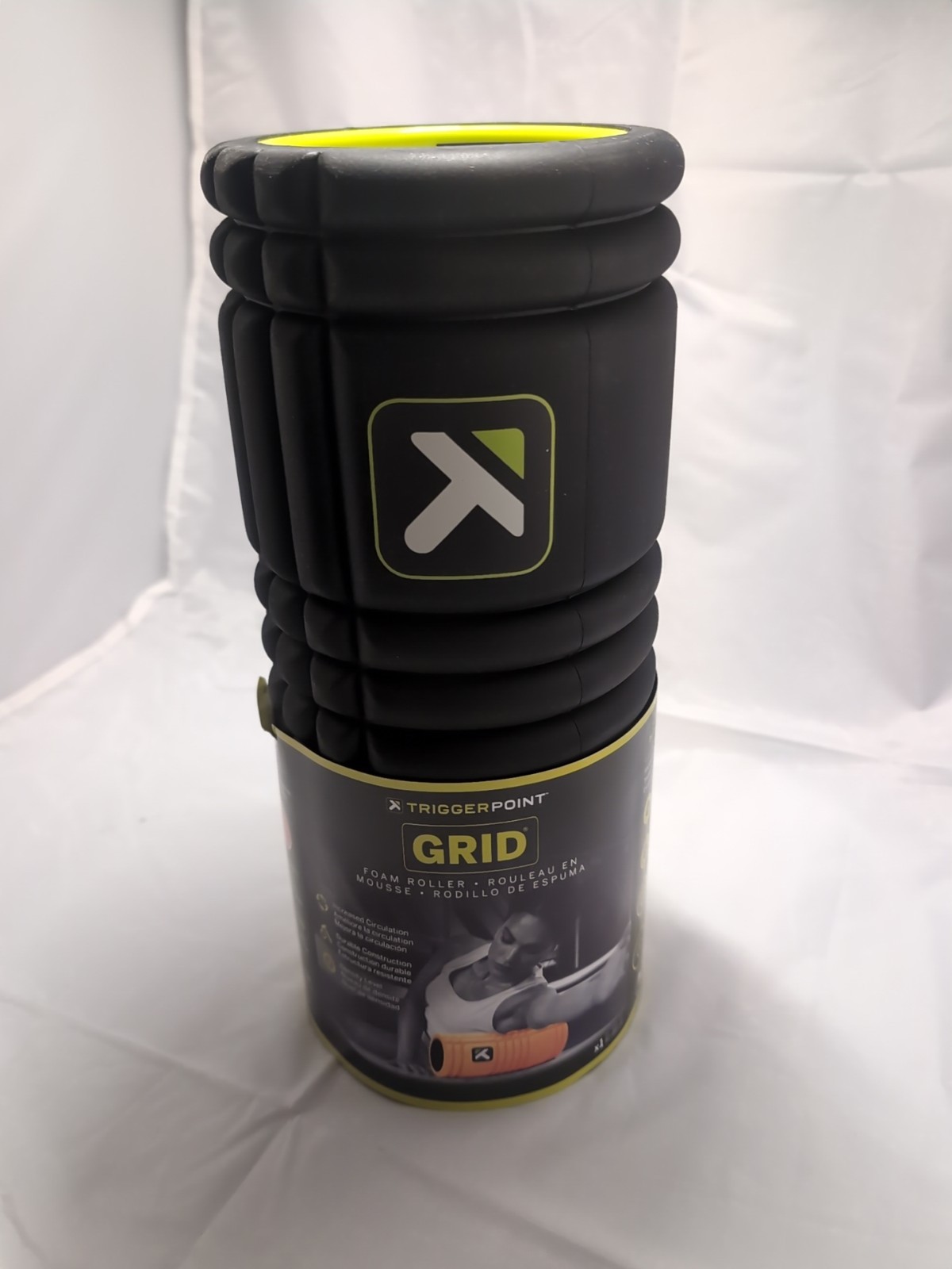 Trigger Point Performance TPT-GRDBW The Grid Black Foam Roller - Black, 13" -NWT