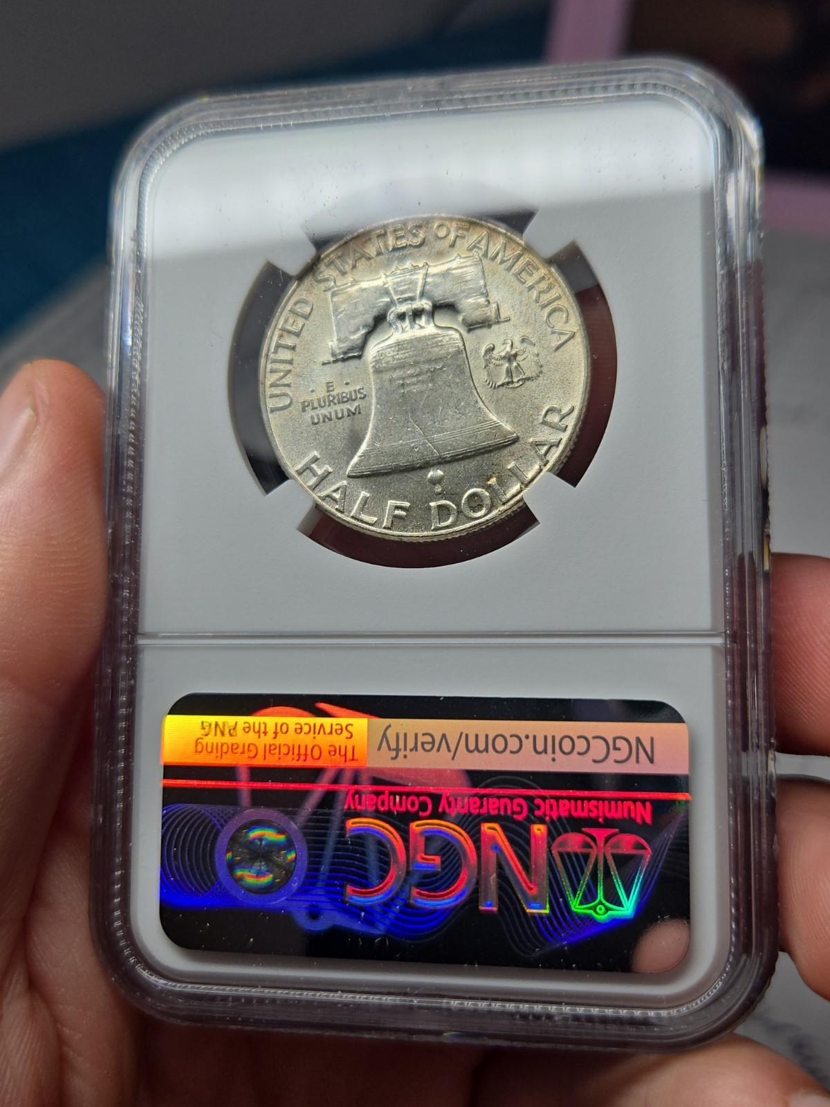 1952 50c Franklin Silver Half Dollar - NGC Au 58
