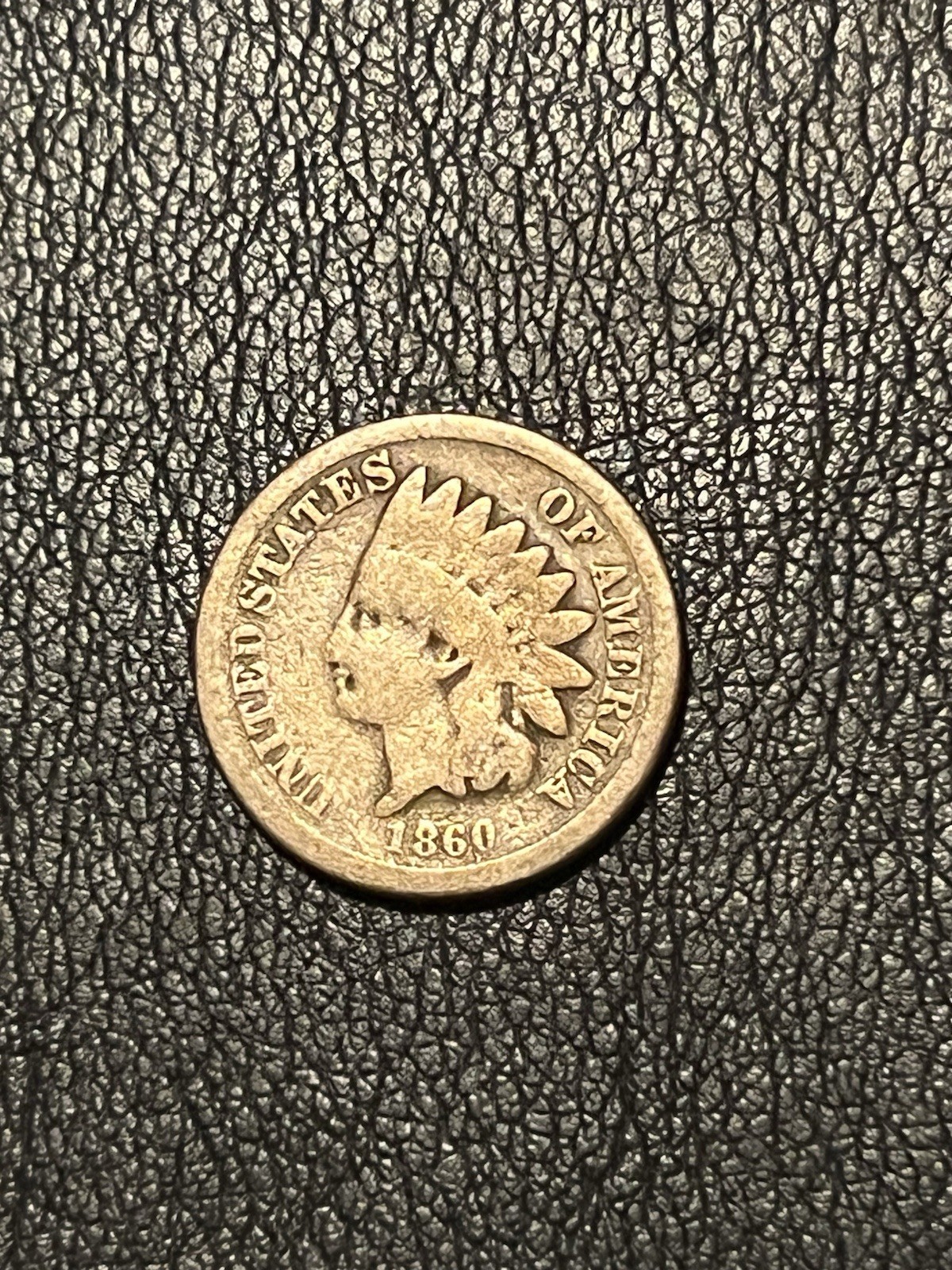 1860 Indian Head Cent Penny - Copper-Nickel Philadelphia Mint - KK456