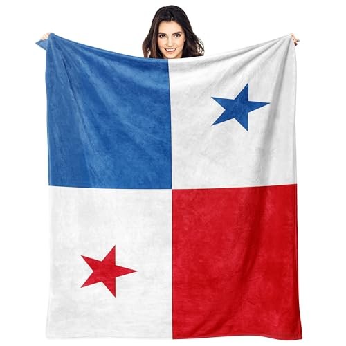 nian Flag Throw Blanket Flannel Blankets Soft Warm Cozy Lightweight Bed Panama