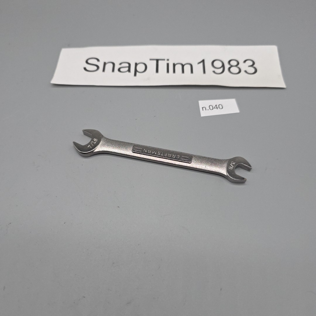 Craftsman Tools VA-44572  3/8" x 7/16" SAE Chrome Open End Wrench  USA