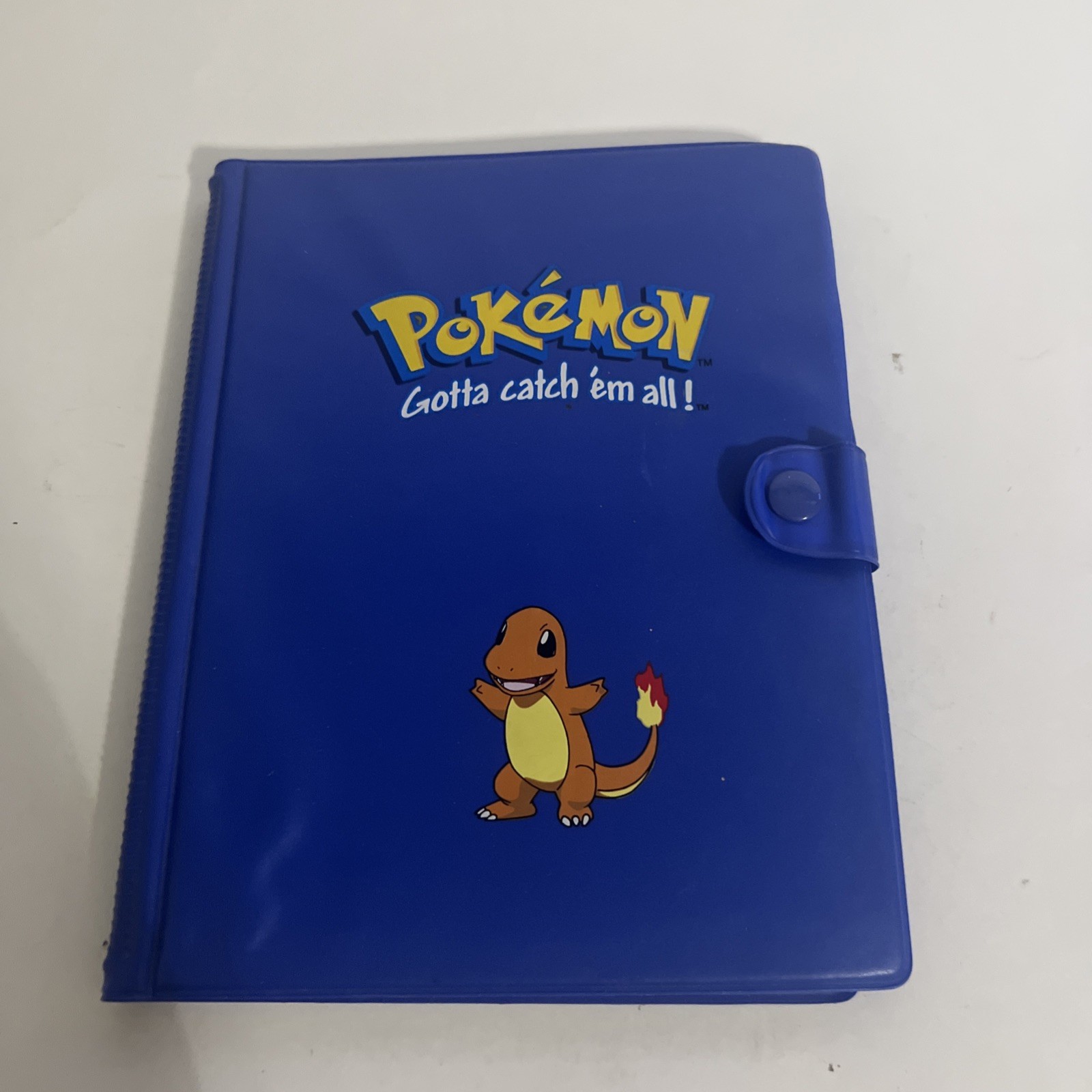 1999 Pokemon Charmander Blue Collector's Album Vintage Pocket Binder 4 Pocket