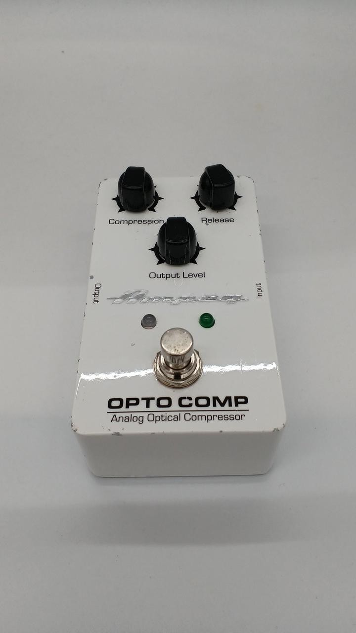EG OPTO Compressor Vintage Analog Guitar Effect Pedal Used