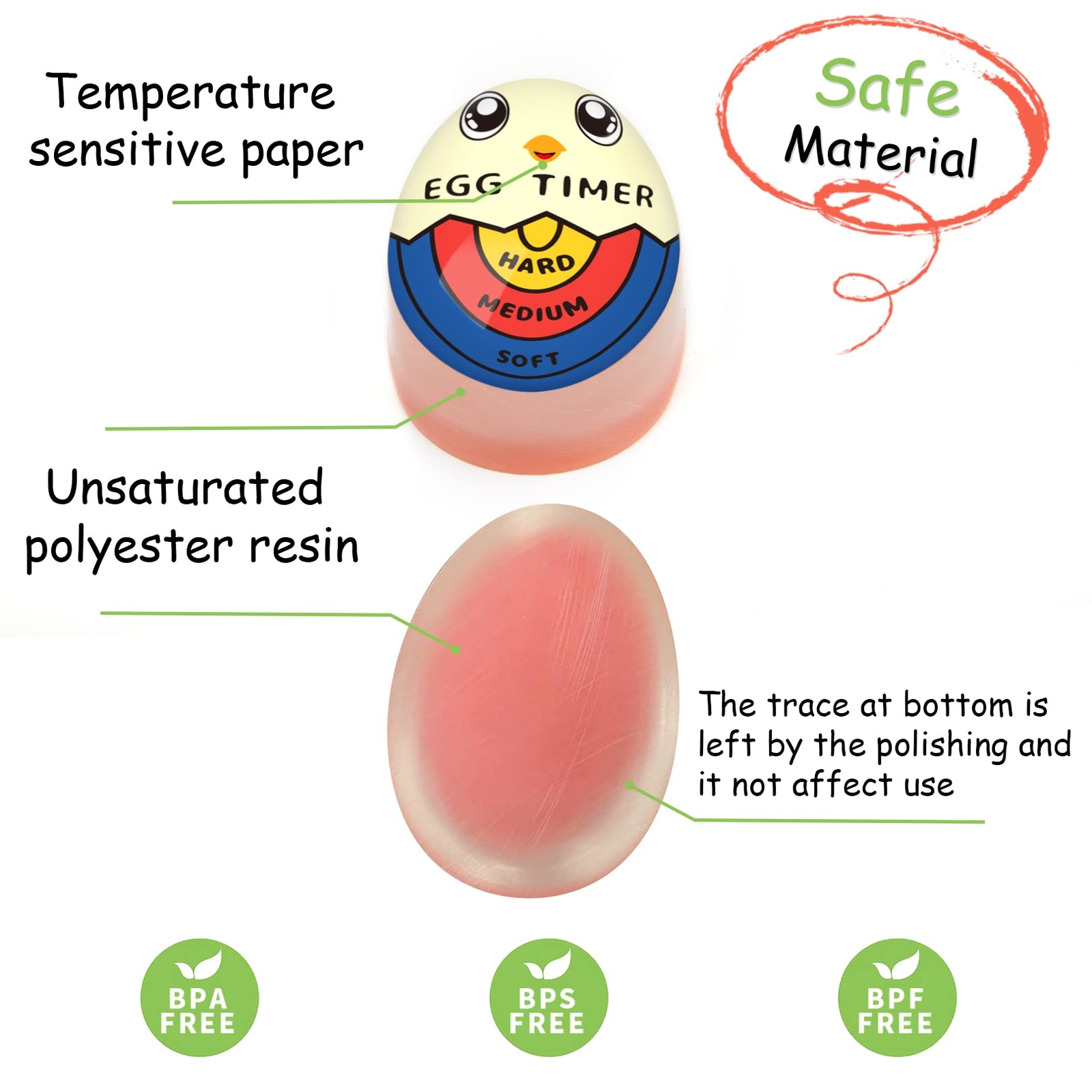 Egg Timer Soft Hard Boiled Egg Boiler Timer That Changes Color When Done