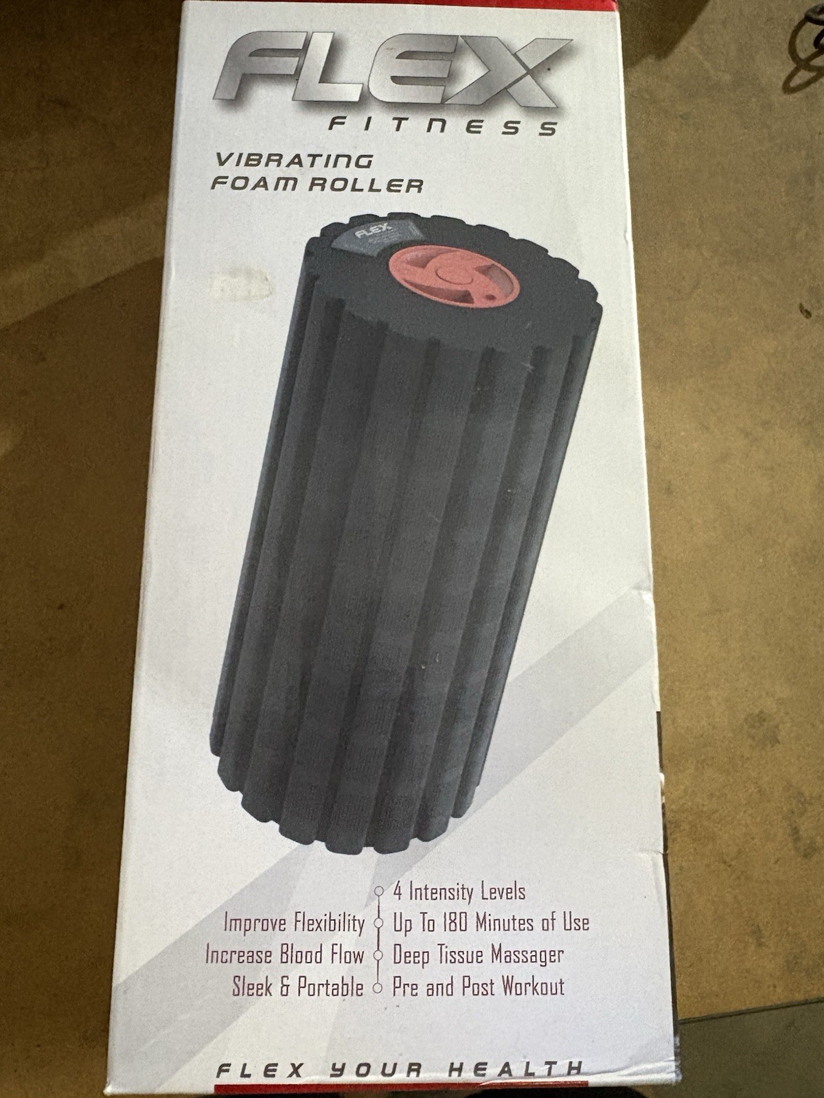 Tzumi Flex Fitness Vibrating Foam Roller 4 Intensity Levels