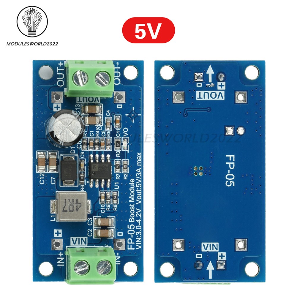 DC-DC 20W Boost Module supports 3.3V 5V to 5V 12V Regulated Power Supply Module