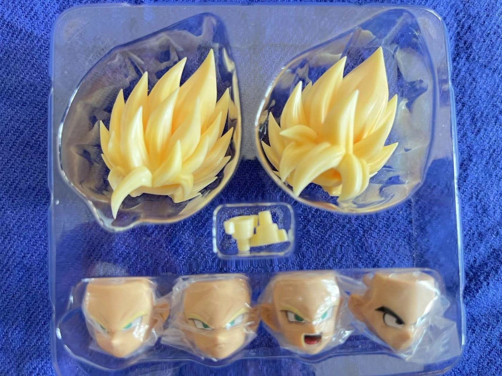 RE custom GT goku  1/12 SHF GT GOKU head kit（Cream yellow）NO Figure