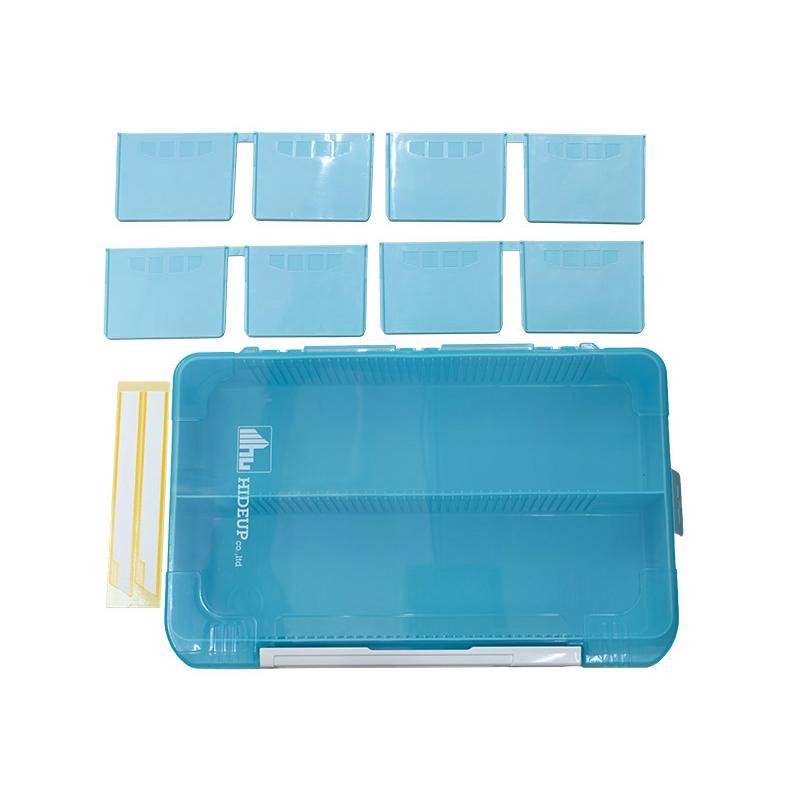 HIDEUP × MEIHO HU-3043NDD Tackle Box HIDEUP BLUE Fishing Lure Case Japan