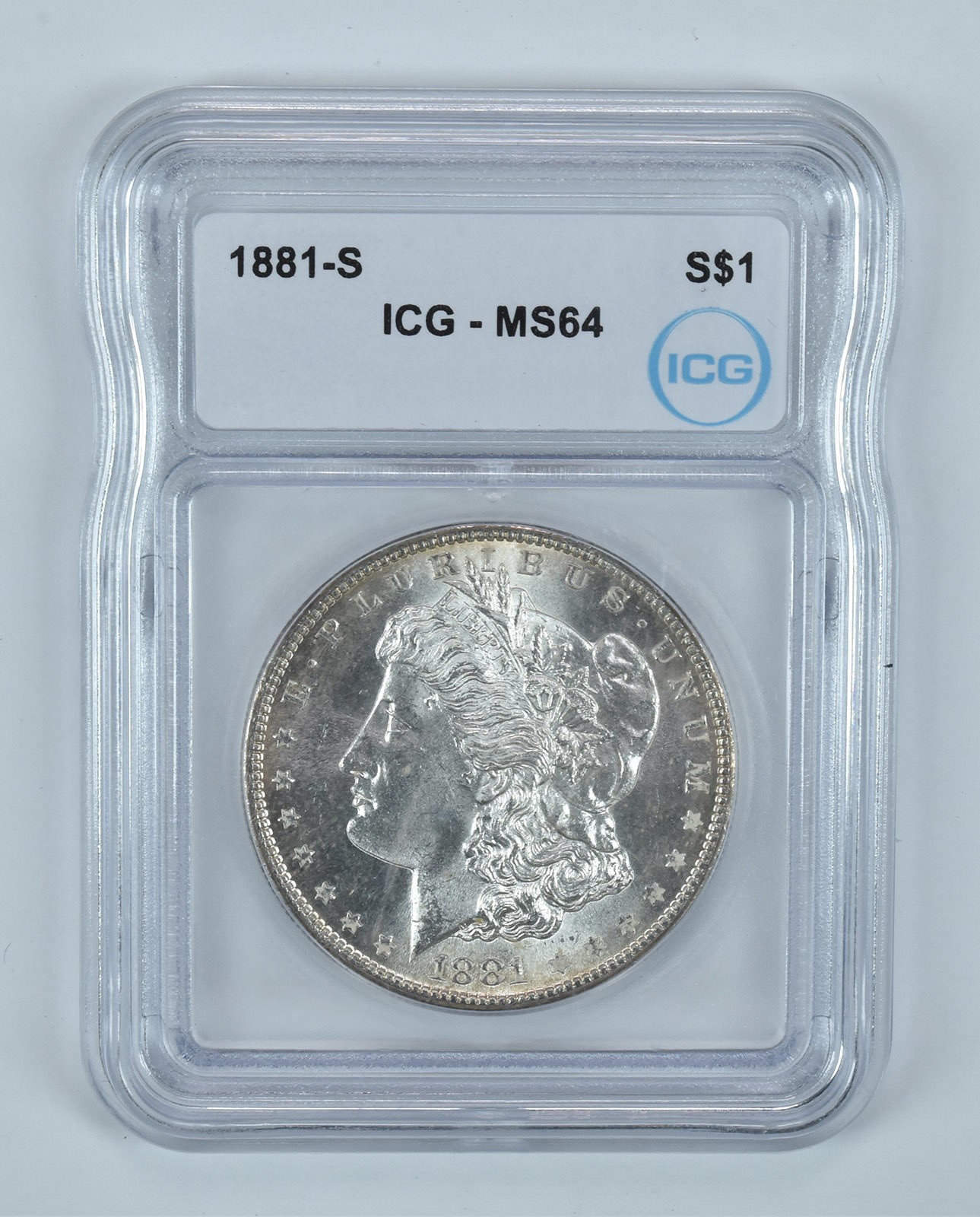 1881-S Morgan Silver Dollar MS64 ICG
