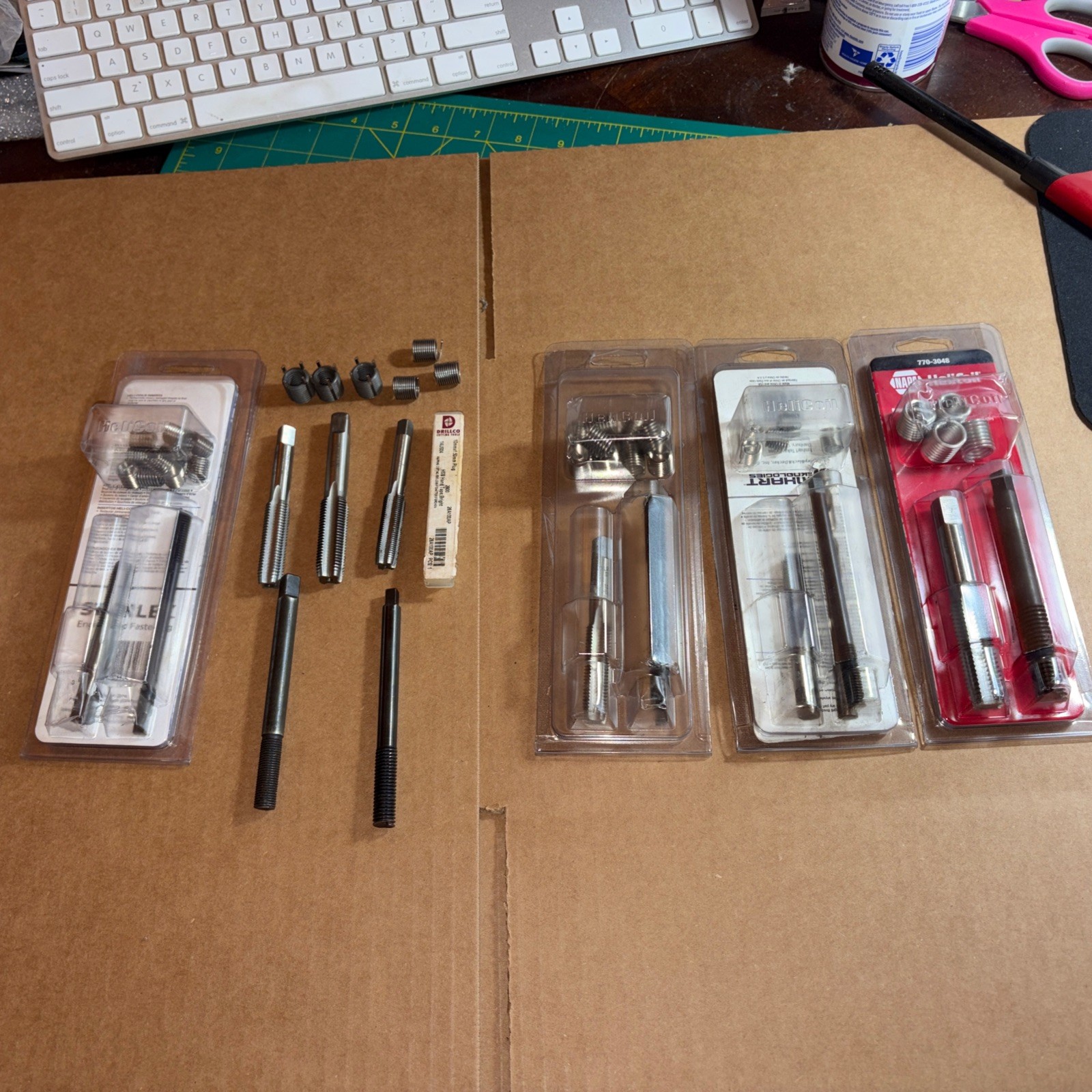 Big lot Napa Helicoil Thread Repair Packs assorted sizes Threads Taps Inserts !!