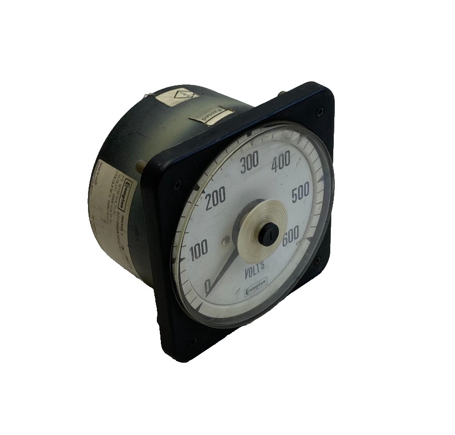 CROMPTON 007-05GA-PZSJ-C7 SWITCHBOARD METER  0-150V Scale 0-600V