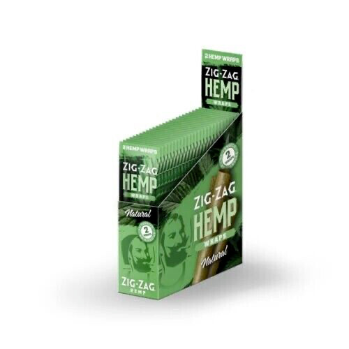 FULL BOX ZIG ZAG  Wrap  25 PACKS NATURAL Flavor Total 50 Count