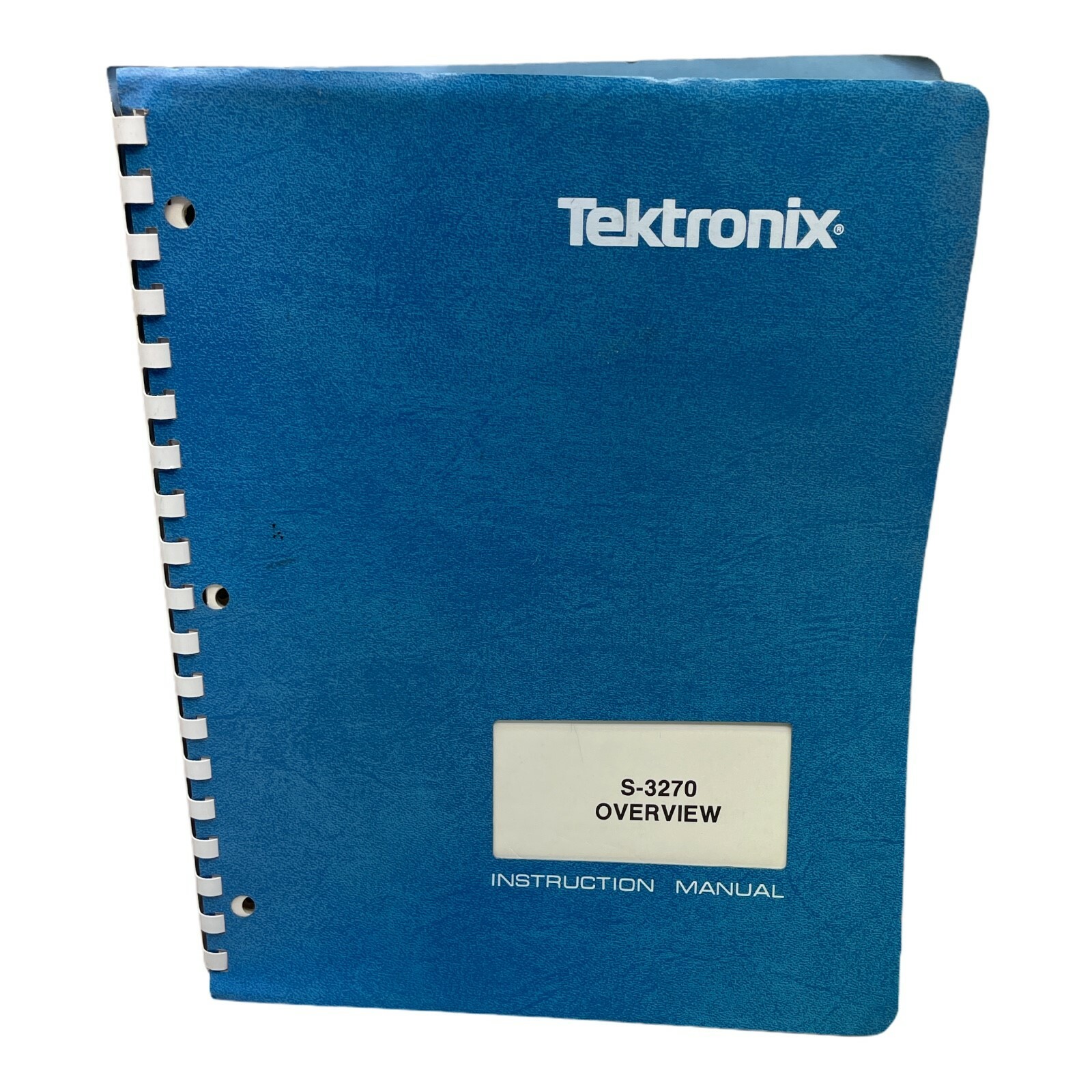 TEKTRONIX S-3270 OVERVIEW INSTRUCTION MANUAL