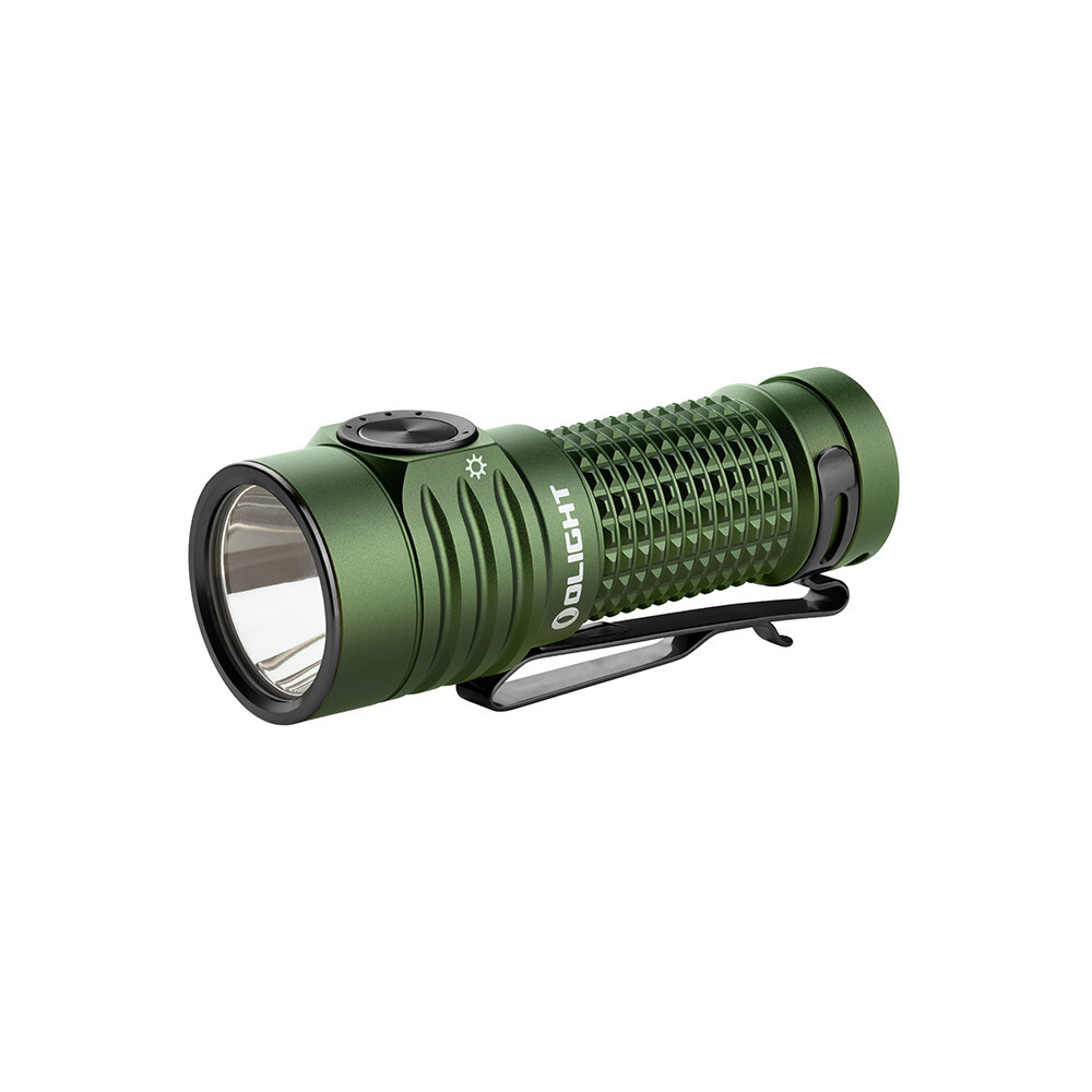 Olight Baton Turbo OD Green Compact Flashlight, 510m Long-Range Beam, 1000 L
