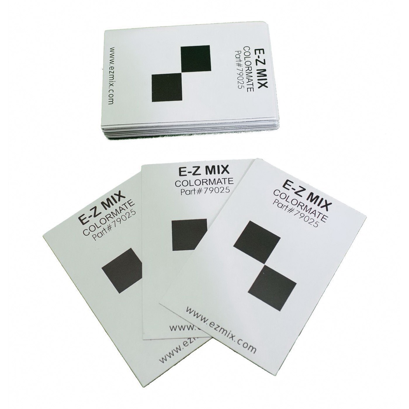 E-Z Mix 79025 Colormate Magnetic Vehicle Paint Spray-Out Cards (25 ct)