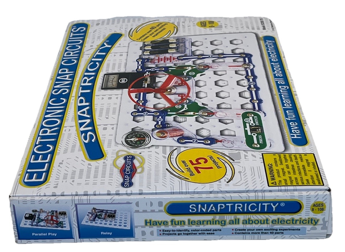 *Snaptricity* SNAP CIRCUIT •75 STEM Projects +Many Extra Electronic pcs •ELENCO