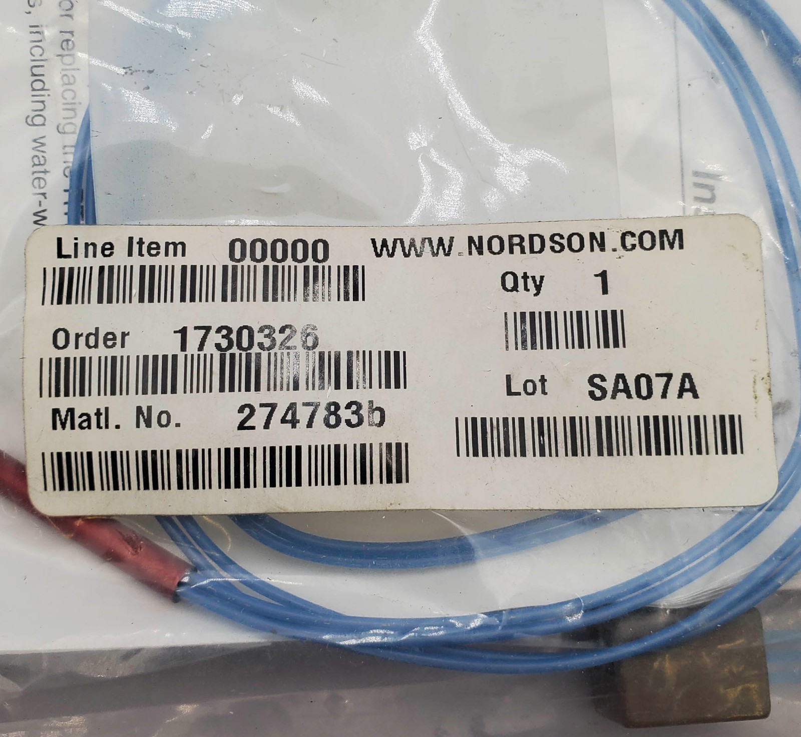 Nordson 274783B RTD Sensor Replacement Service Kit Wire Probe & Hardware