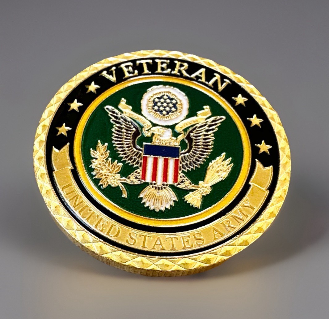 U.S. Army Veteran Challenge Coin ·IN STOCK· ·FAST SHIPPING· ·NEW·