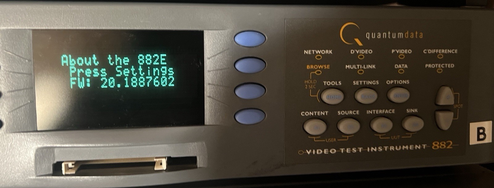 Quantum Data 882E Video Test Instrument - Item B