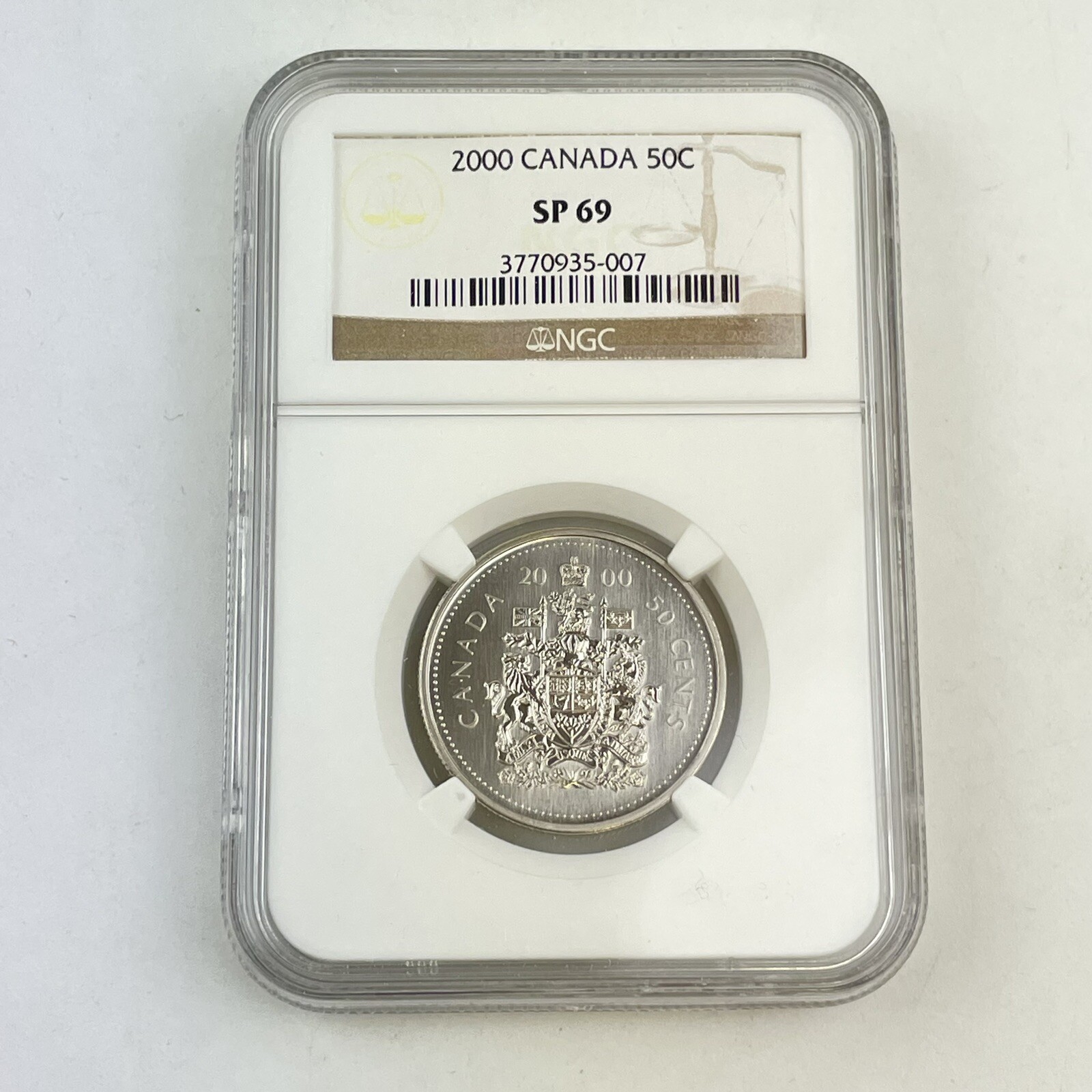 2000 Canada 50C Fifty Cents SP 69 SP69 NGC Graded