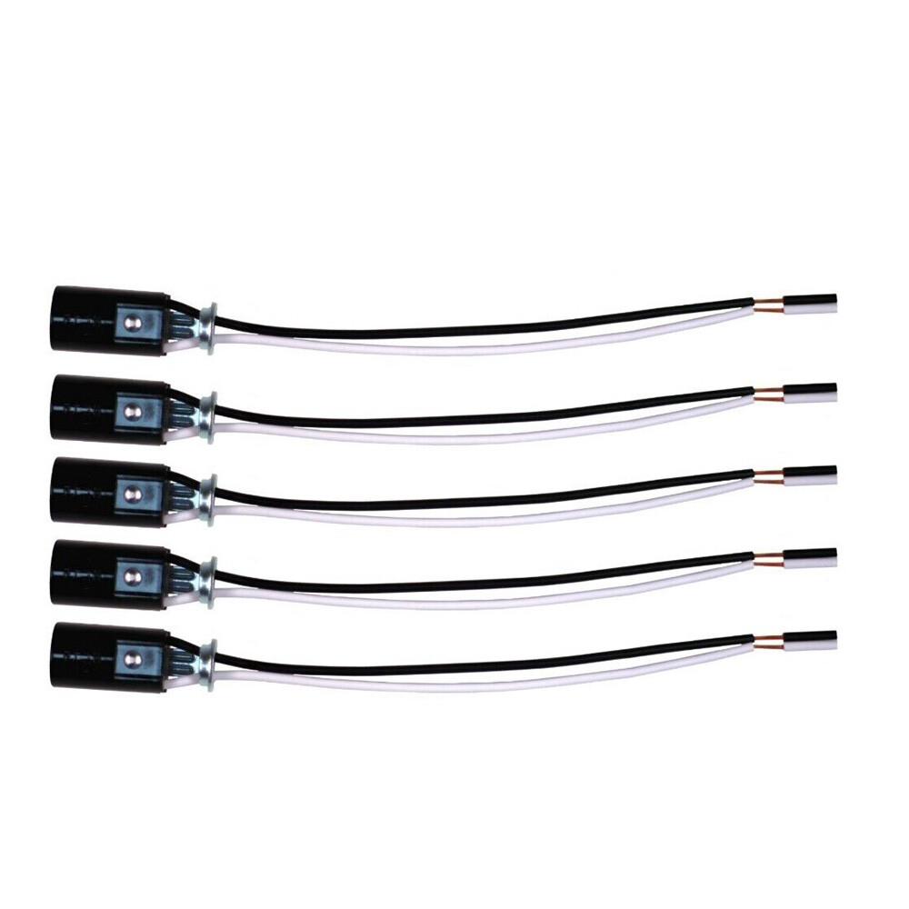 5-20PCS E12 Lamp Holder Light Socket Candelabra Bulb Sockets With 6" Wire