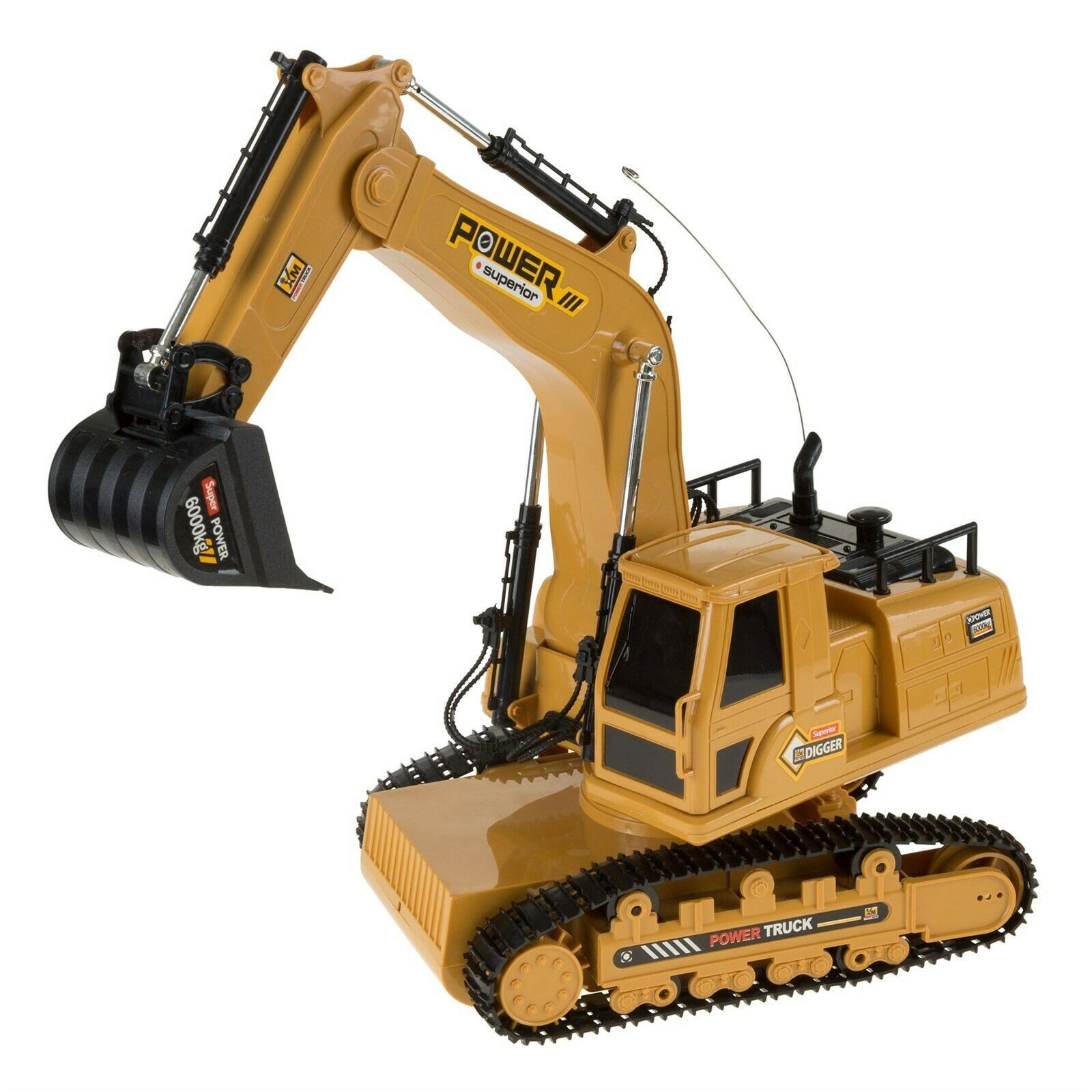 Remote Control Tractor Excavator Construction Toy Rechargeable Battery
