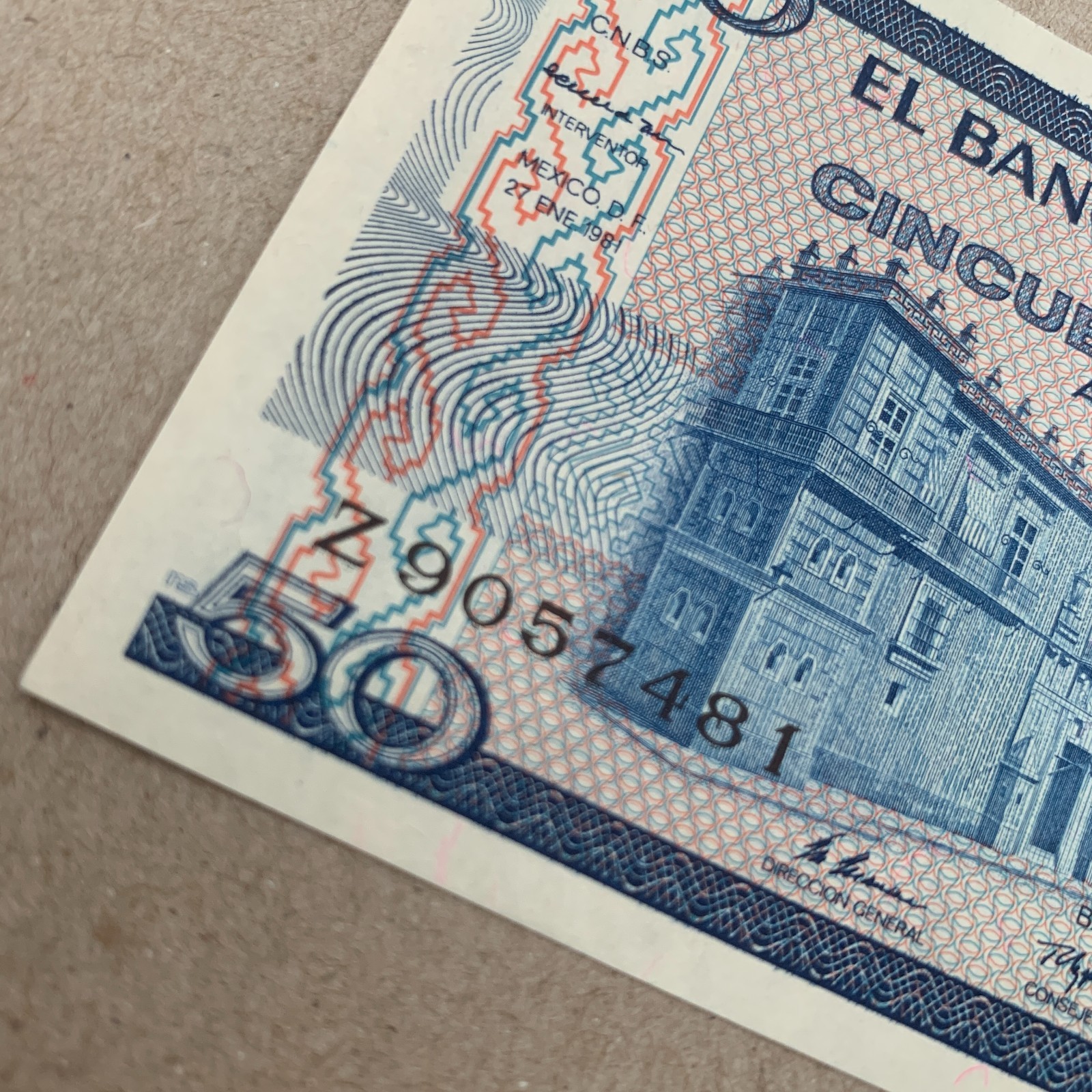 Z Series 🇲🇽 Mexican 50 Pesos banknote Currency Benito Currency 1981 Mexico