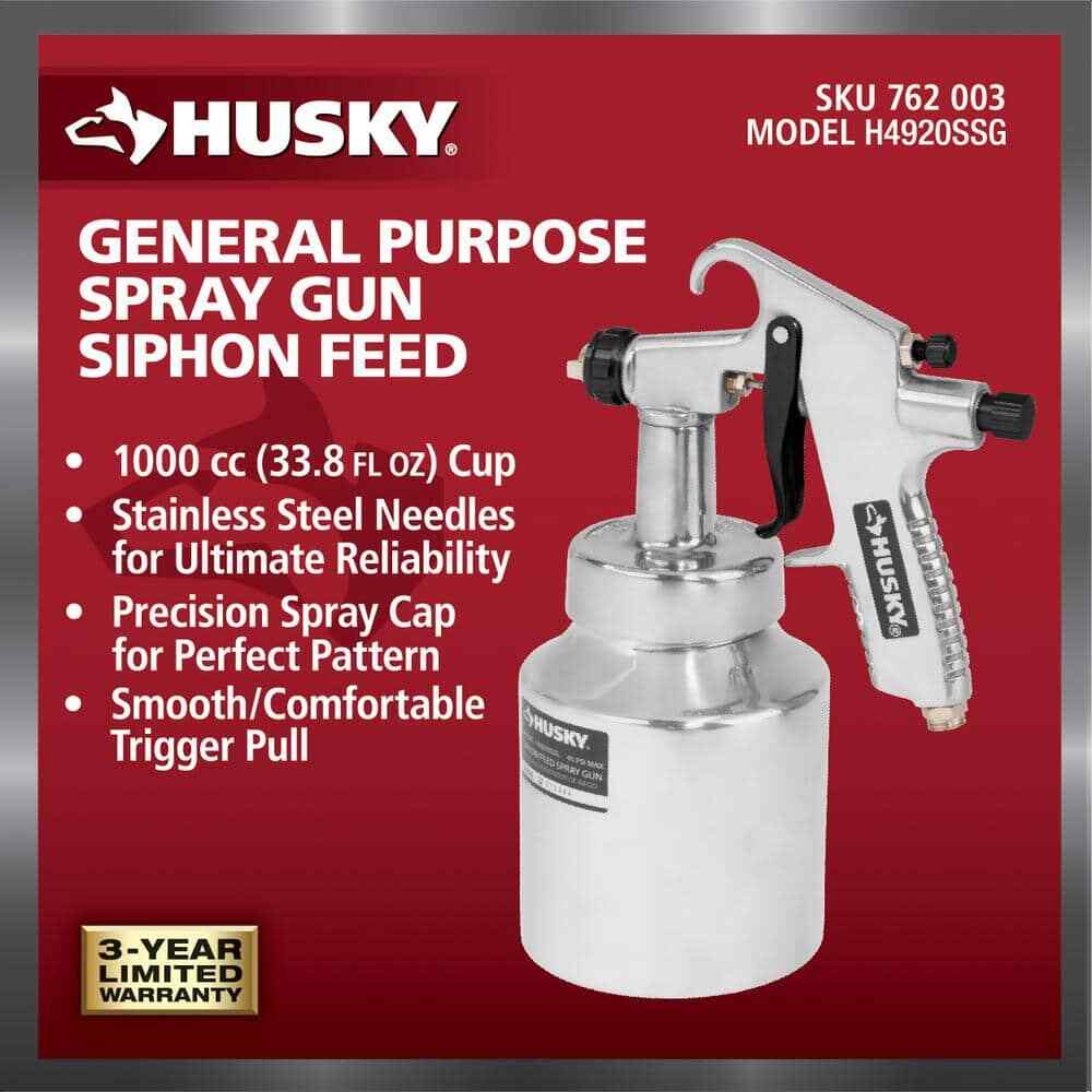 Husky Siphon Feed General Purpose Spray Gun