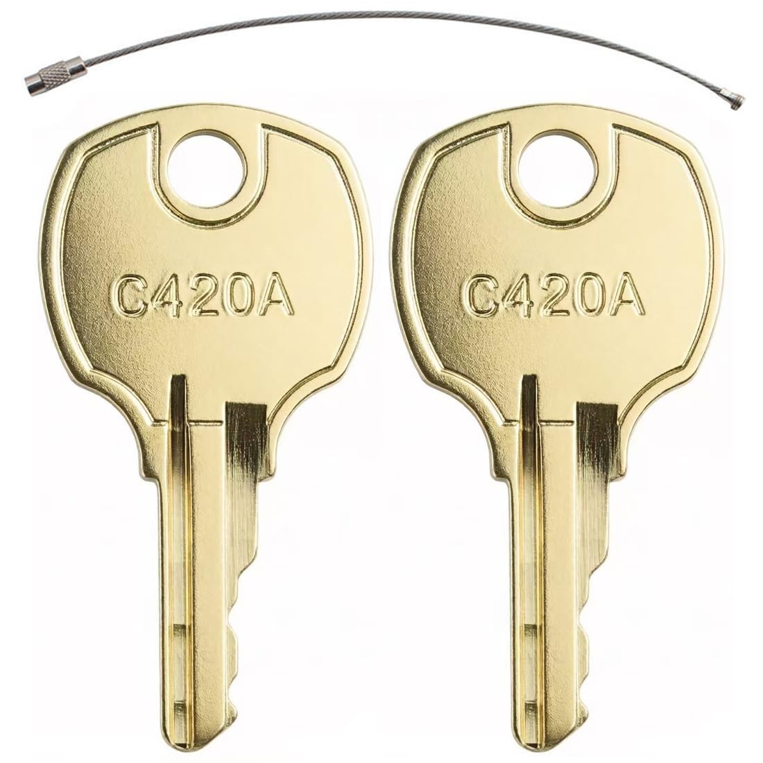 2PCS C420A Cam Lock Keys with CompX National Disc Tumbler Cam Locks