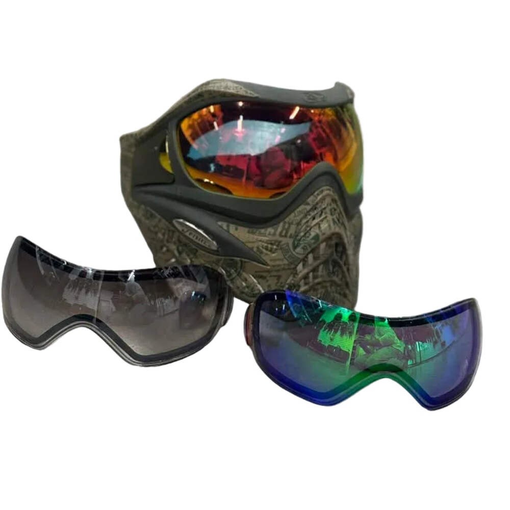 USED V-Force Grill Paintball Goggle - Olive Graphic